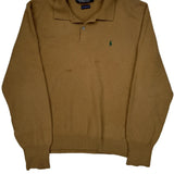 Polo By Ralph Lauren 1/4 Zip - 2XL Brown Wool