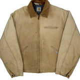 1989 Made In USA Carhartt Jacket - Large Beige Cotton