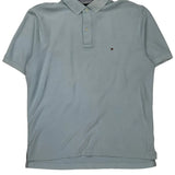 Tommy Hilfiger Polo Shirt - Large Blue Cotton