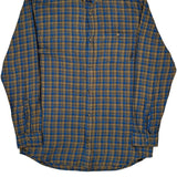 Quiksilver Checked Flannel Shirt - XL Blue Cotton