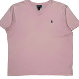 Polo By Ralph Lauren T-Shirt - XL Pink Cotton