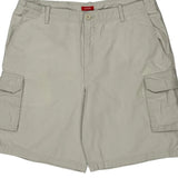 Izod Cargo Shorts - 36W 9L Beige Cotton