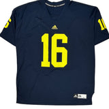 Michigan Wolverines Adidas Football Jersey - 2XL Navy Polyester