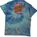 Santa Cruz Tie-Dye T-Shirt - Medium Blue Cotton