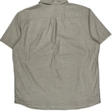 Mountain Hard Wear Checked Short Sleeve Shirt - XL Beige Cotton