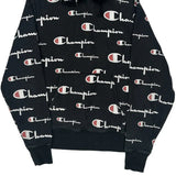 Spellout Champion Reverse Weave Hoodie - Medium Red Cotton Blend