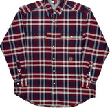 Tommy Hilfiger Checked Flannel Shirt - Small Blue Cotton