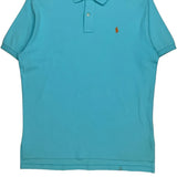 Polo By Ralph Lauren Polo Shirt - Large Blue Cotton