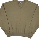 Russell Athletic Sweatshirt - 2XL Beige Cotton
