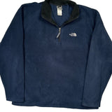 The North Face Fleece - Large Navy Polyester