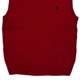 Age 7 Polo By Ralph Lauren Sweater Vest - XS Red Cotton