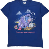 Eeyore Character From Winnie The Pooh Disney Cartoon T-Shirt - XL Blue Cotton