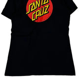 Santa Cruz Graphic T-Shirt - Medium Black Cotton