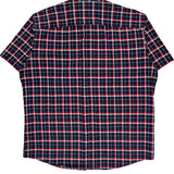 Tommy Hilfiger Checked Short Sleeve Shirt - XL Navy Cotton