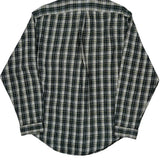 Ralph Lauren Checked Shirt - Large Green Cotton Blend