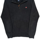 Polo By Ralph Lauren 1/4 Zip - Medium Black Cotton