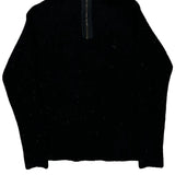 Age 7 Burberry London 1/4 Zip - Small Black Wool