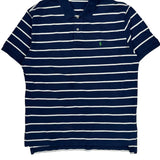 Polo By Ralph Lauren Striped Polo Shirt - XL Blue Cotton