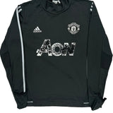 2016 - 17 Adidas Manchester United Drill Top Football Shirt - Medium Black Polyester