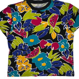 Big Is Beautful Floral T-Shirt - Medium Multicoloured Cotton