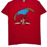 Goofy Graphic Disney Cartoon T-Shirt - XL Red Cotton