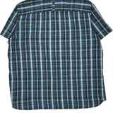 The North Face Checked Short Sleeve Shirt - XL Blue Cotton