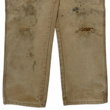 Dickies Carpenter Trousers - 30W 29L Beige Cotton