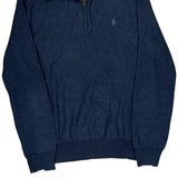 Polo By Ralph Lauren 1/4 Zip - Medium Blue Cotton