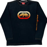 Ecko Unltd Graphic Long Sleeve T-Shirt - XL Black Cotton