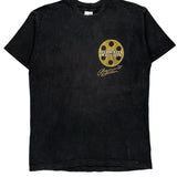 Single Stitch Movie Reel Design Fruit Of The Loom Graphic T-Shirt - Large Black Cotton