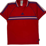 Number 6 Adidas Football Shirt - Medium Red Polyester
