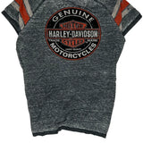 Harley Davidson Graphic T-Shirt - XL Grey Cotton