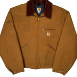 Made In USA Carhartt Detroit Jacket - 2XL Brown Cotton