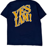 Single Stitch San Diego Fan Fruit Of The Loom Graphic T-Shirt - Large Navy Cotton