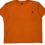 Dickies T-Shirt - 2XL Orange Cotton Blend
