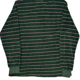 Gant Striped Rugby Shirt - Medium Green Cotton Blend