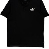 Puma Polo Shirt - Large Black Cotton