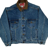 Marlboro Collared Denim Jacket - Small Blue Cotton