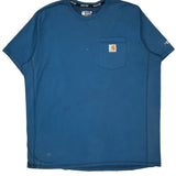 Carhartt T-Shirt - XL Blue Cotton