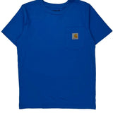 Age 10-12 Carhartt T-Shirt - Medium Blue Cotton