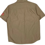 Construction Carhartt Short Sleeve Shirt - Large Beige Cotton