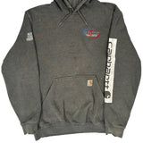 Carhartt Hoodie - Large Grey Cotton Blend