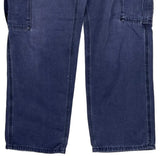 Carhartt Cargo Cargo Trousers - 36W 30L Blue Cotton