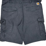 Relaxed Fit Carhartt Cargo Shorts - 38W 11L Gray Cotton