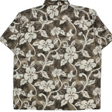 Extreme Gear Floral Hawaiian Shirt - Large Brown Polyester