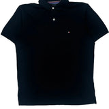 Tommy Hilfiger Polo Shirt - Medium Black Cotton