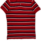 Tommy Hilfiger Slim Fit Polo Shirt - Small Red Cotton