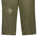 Carhartt Double Knee Carpenter Pants - 32W 29L Green Cotton