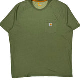 Carhartt T-Shirt - 2XL Green Cotton