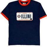 Illinois Urbana-Champaign Nike College T-Shirt - Medium Navy Cotton
